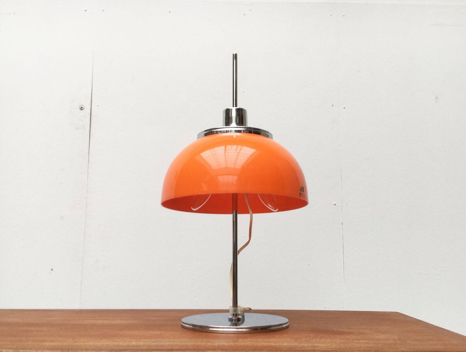 Vintage Space Age table lamp Italian Faro by Guzzini, 1970s