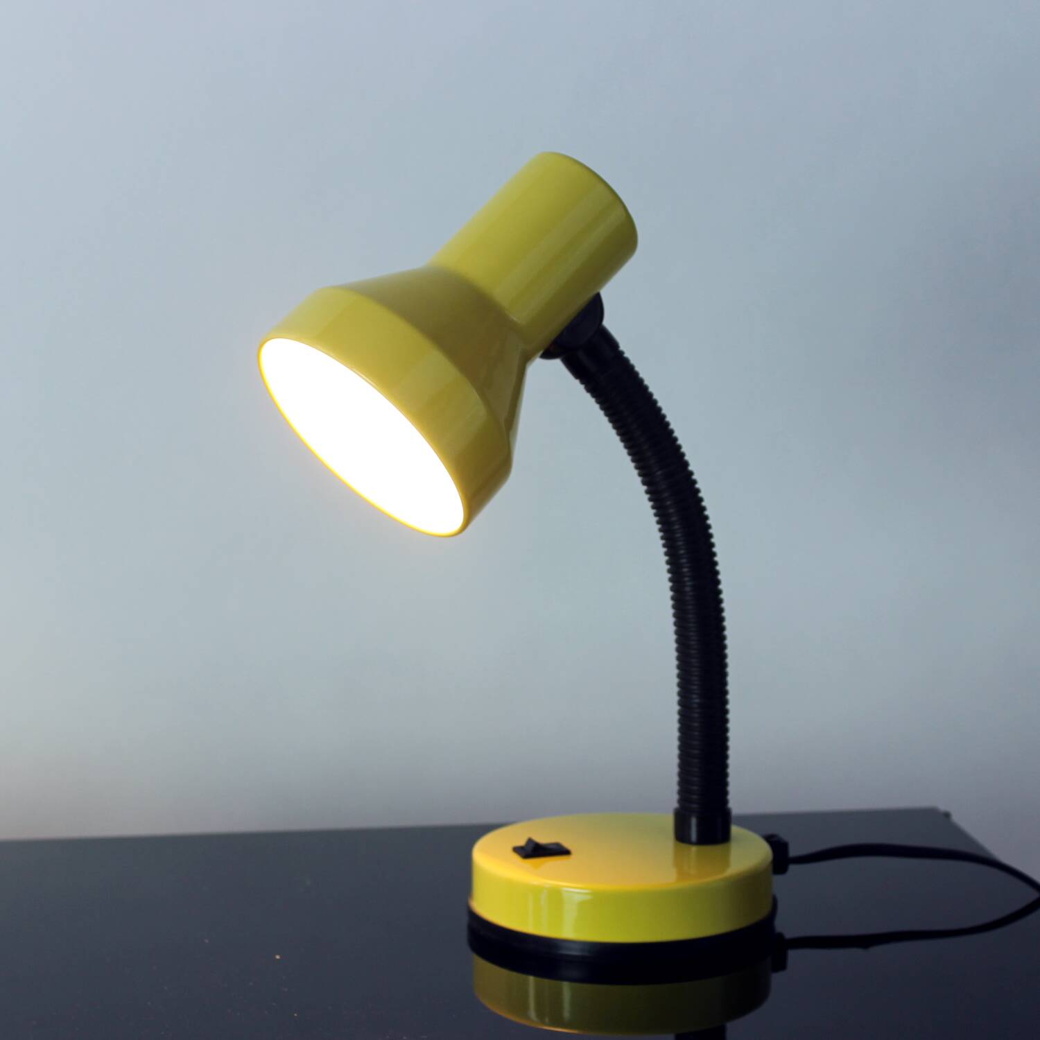 Yellow Rendi "Baby 2" Adjustable Desk Lamp, Czechoslovakia 1990s