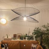 Large black Dragonfly Forestier pendant light