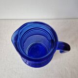 Vintage cobalt blue glass carafe/pitcher '1970s - Cisper