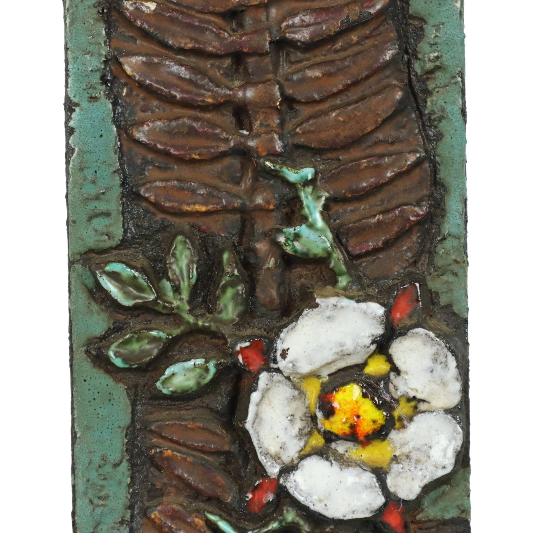 Ceramic Wall Sculpture Plaque Ruscha West Germany