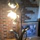 Lampadaire fleurs et plante lampe de plancher de fleur - design années 70