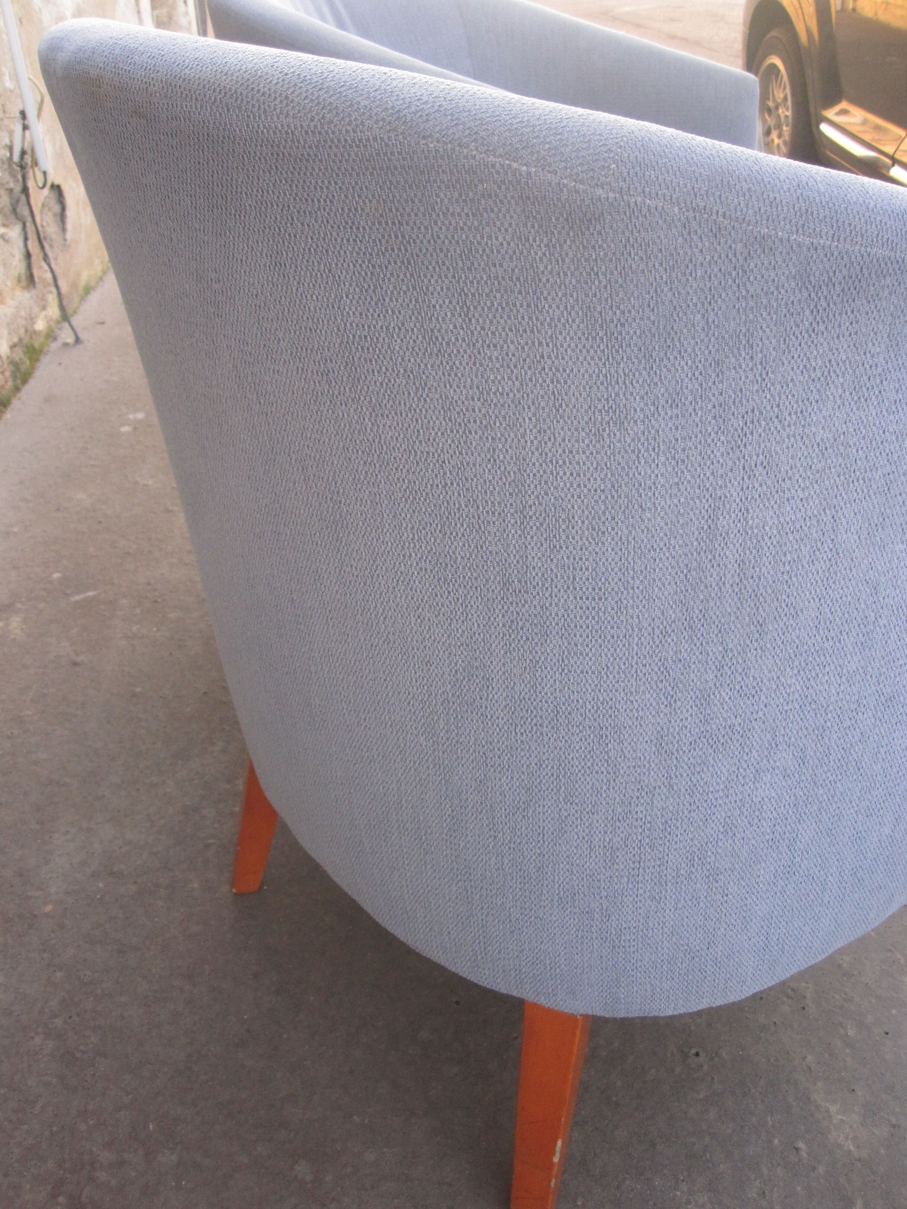 Pair of club style armchairs