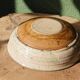 Shallow dish in stoneware, signed Yves Loiselet.