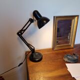 Black vintage articulated desk lamp