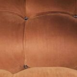 Mario Bellini Camaleonda Modular Sofa In Brown Velvet By C&B Italy 1970s