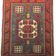 Antique Kazak Karachopf rug with geometrical design, 1920-1930
