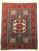 Antique Kazak Karachopf rug with geometrical design, 1920-1930
