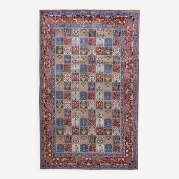 Tapis d'orient iran Moud. Laine et soie: 1.96 X 3.03 M