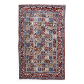 Tapis d'orient iran Moud. Laine et soie: 1.96 X 3.03 M