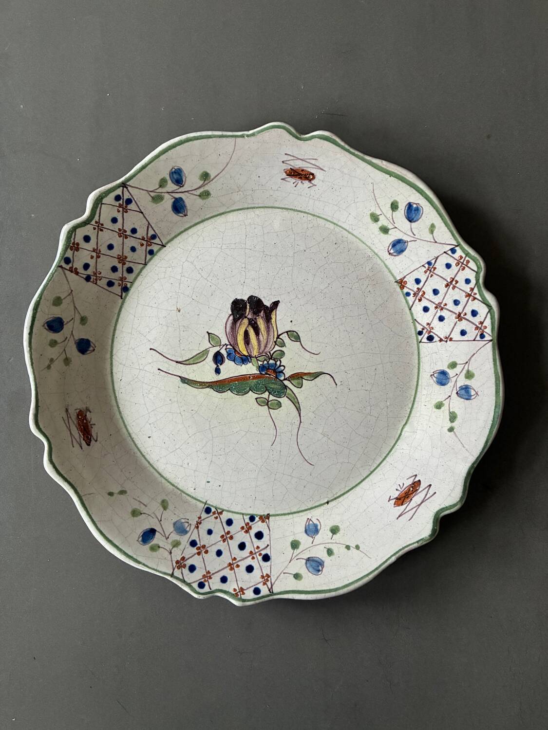 Eighteenth-century faience plate