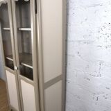 Parisian showcase dresser revamped country style wallpaper paint