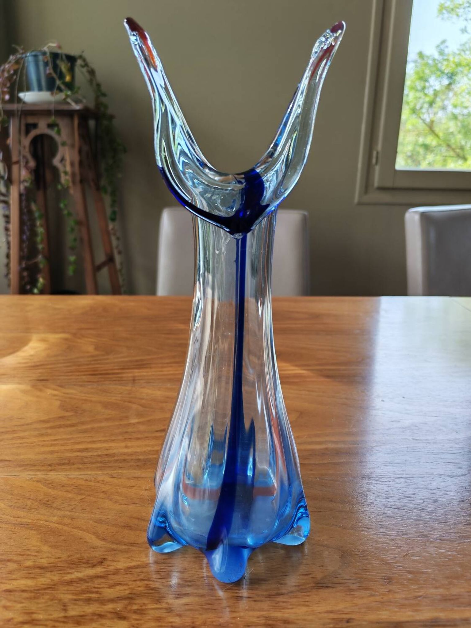 Vase vintage en verre de Murano