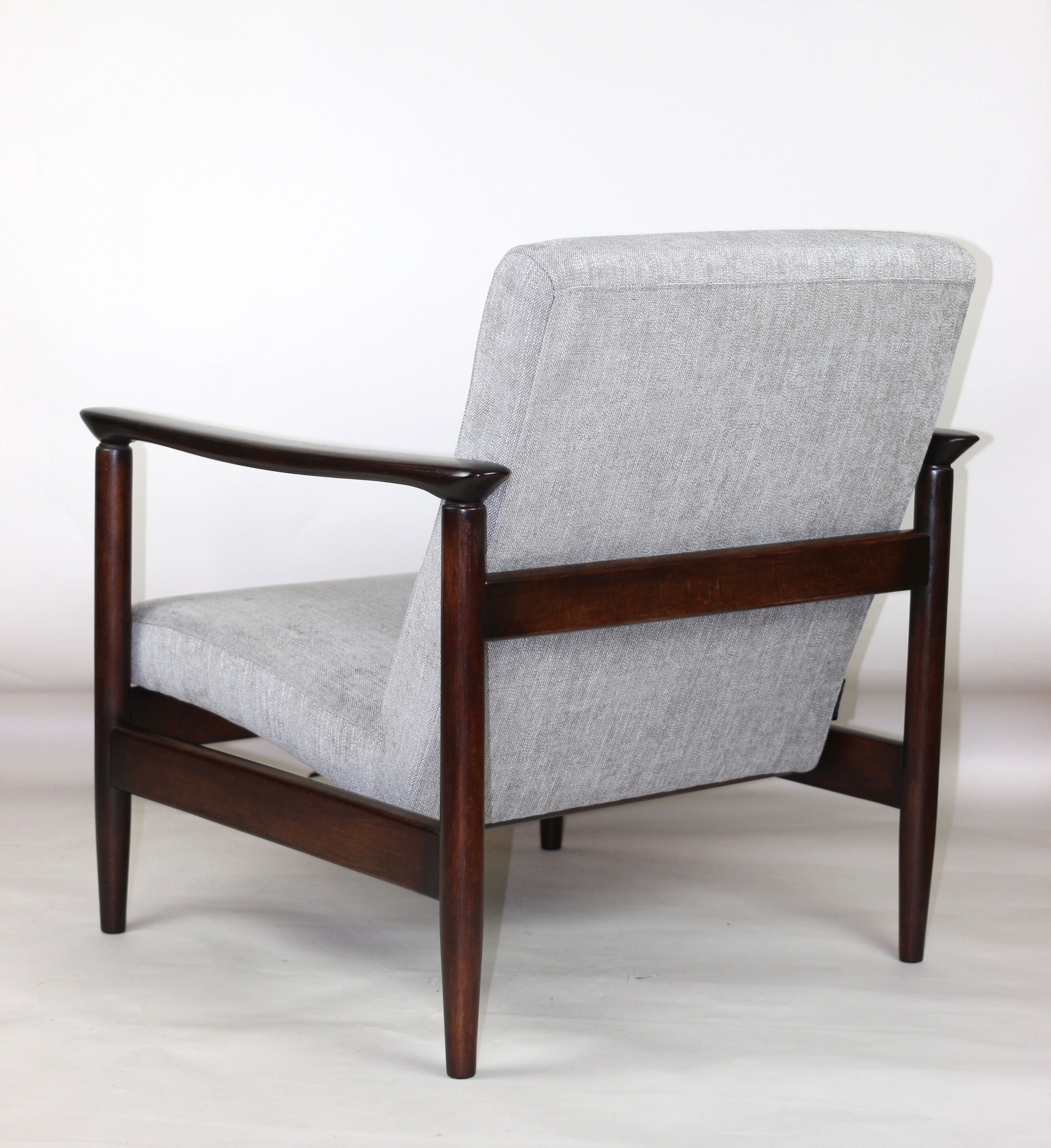 Light Grey Silver Armchair by Edmund Homa GFM-142, 1970s