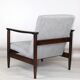 Light Grey Silver Armchair by Edmund Homa GFM-142, 1970s