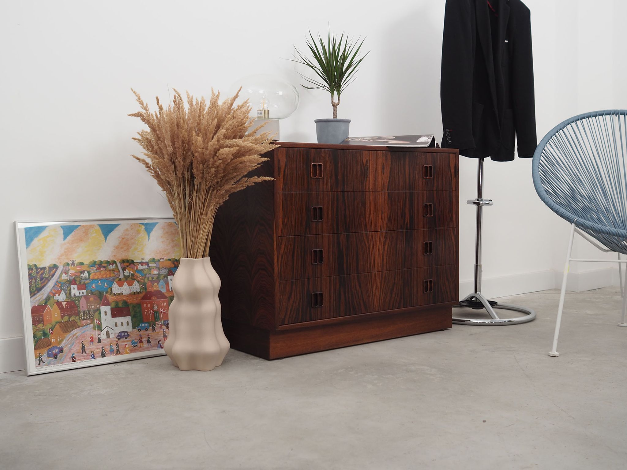 Rosewood chest of drawers, Danish design, 1960s, made by Hjørnebo