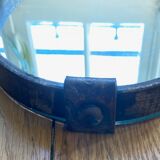 Brutally wrought iron vintage mirror