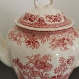Service à café et thé ancien rouge Villeroy & Boch Saar Allemagne