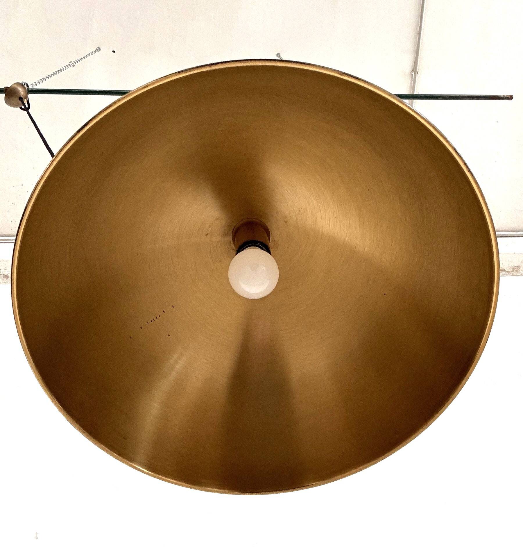 Suspension à contrepoids en laiton vintage Florian Schulz