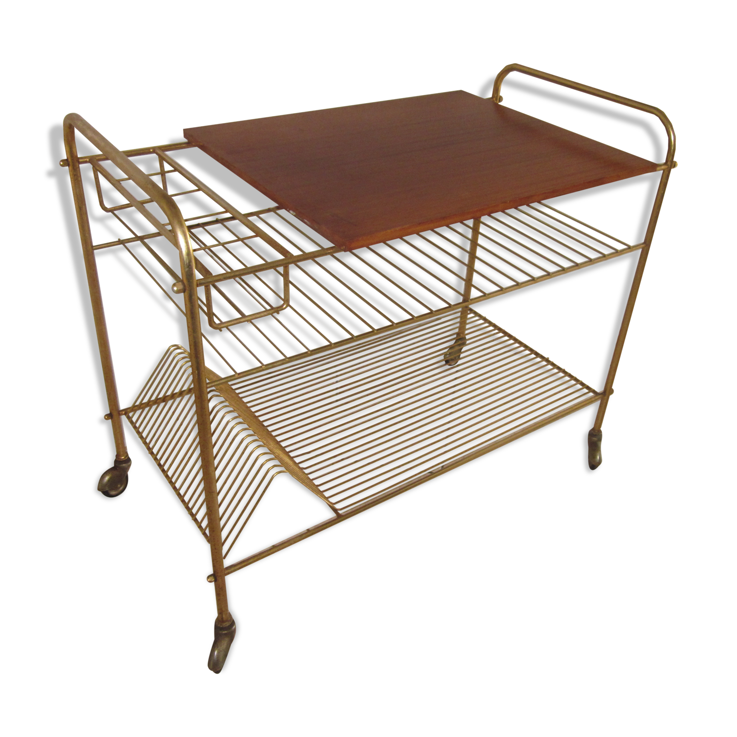 Vinyl door serving table