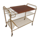 Vinyl door serving table