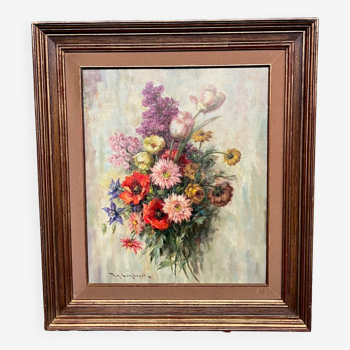 A. Lombaert. Painting "Bouquet".