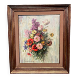 A. Lombaert. Painting "Bouquet".