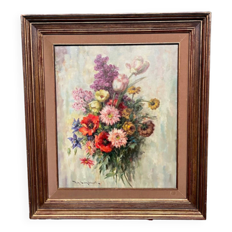 A. Lombaert. Peinture "Bouquet".