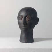 Rare buste en céramique de portrait Wunderkammer
