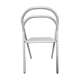 Vintage perforated metal folding chair