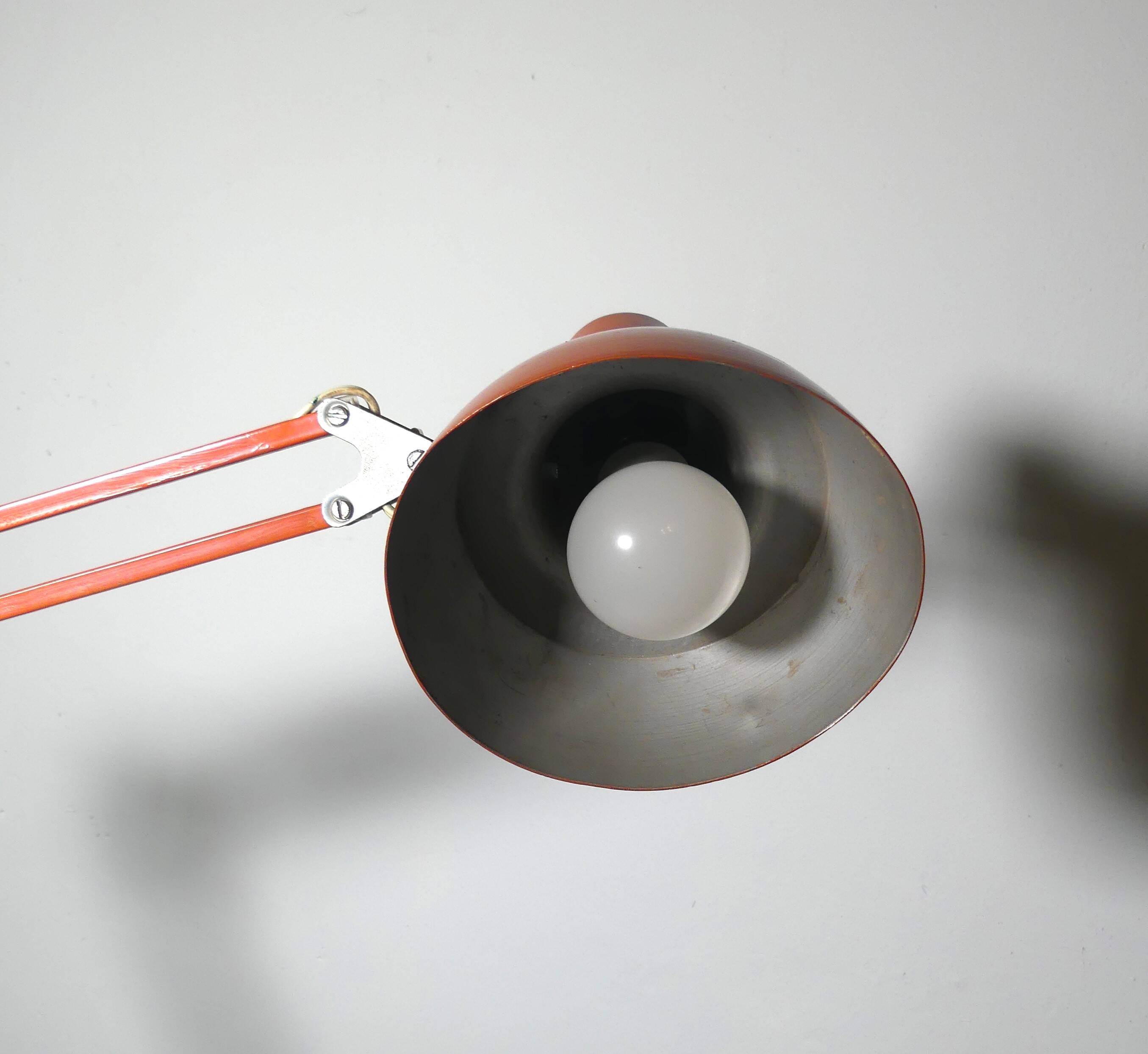 Lampe orange archi 1970