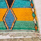 Berber bohemian hallway rug in handmade wool 300 X 100 CM