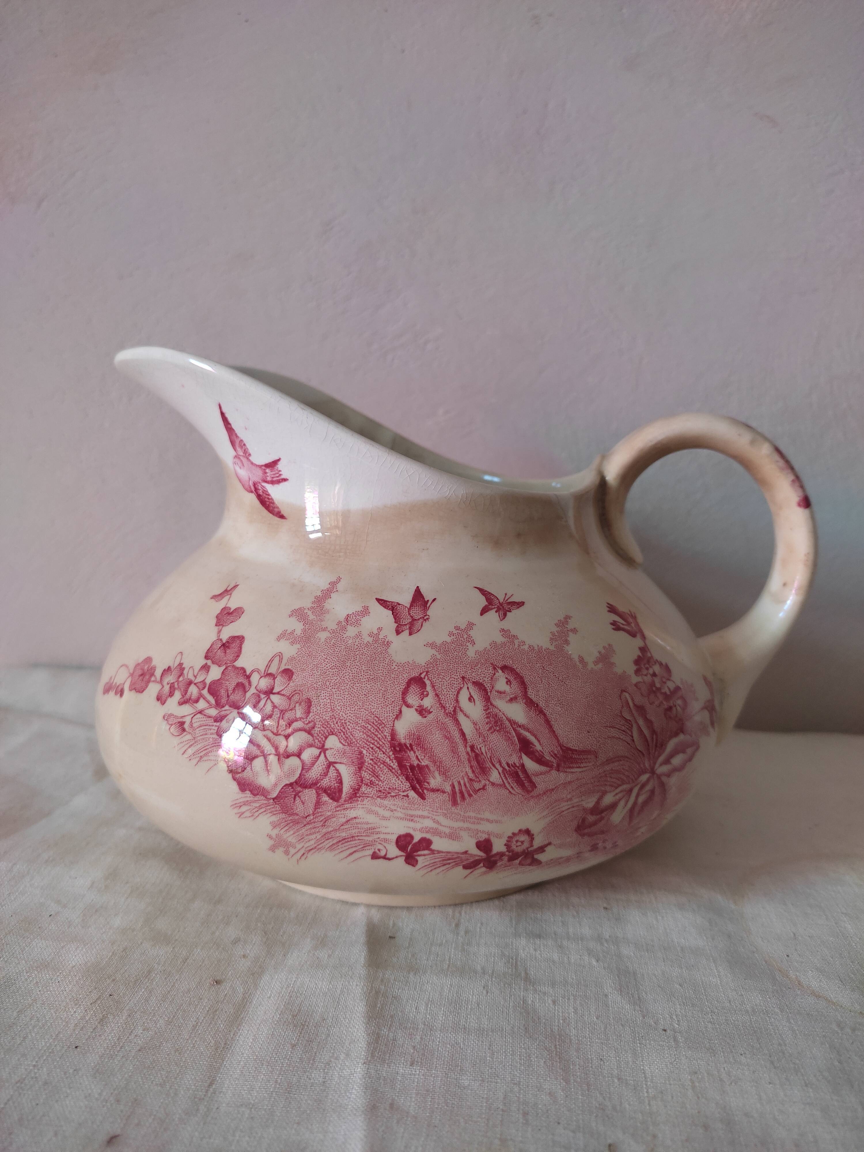Earthenware pitcher Boch la Louvière
