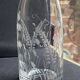 Liqueur carafe in engraved crystal & silver metal