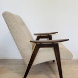 Fauteuil vintage entièrement restauré par Jaroslav Smidek, Tchécoslovaquie, années 1960
