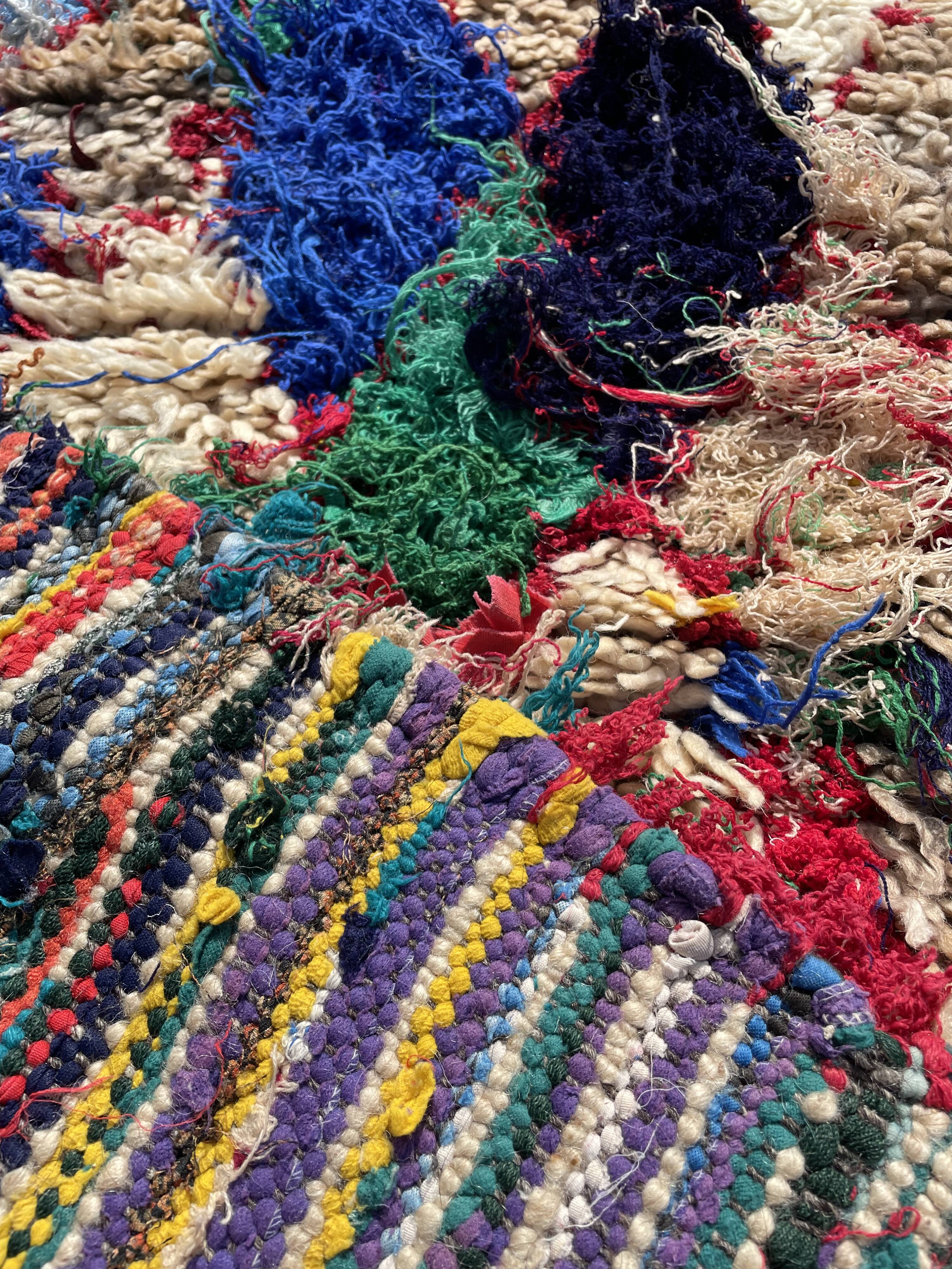 Berber carpet azilal old 90x155 cm