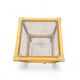 Table d'appoint en bambou et plateaux en verre