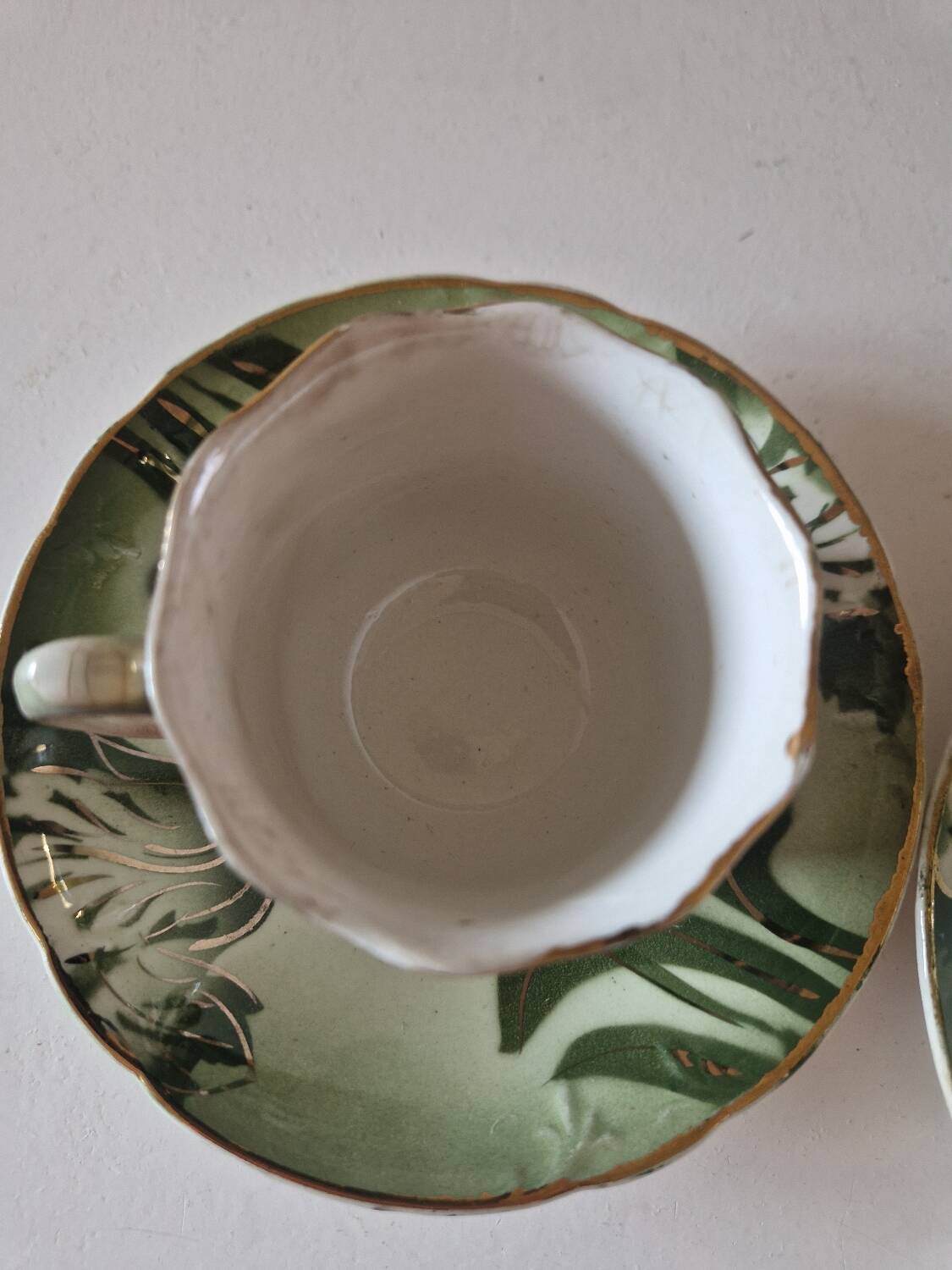 2 longwy art nouveau cups