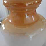 Pendant light in vintage orange and white opaline