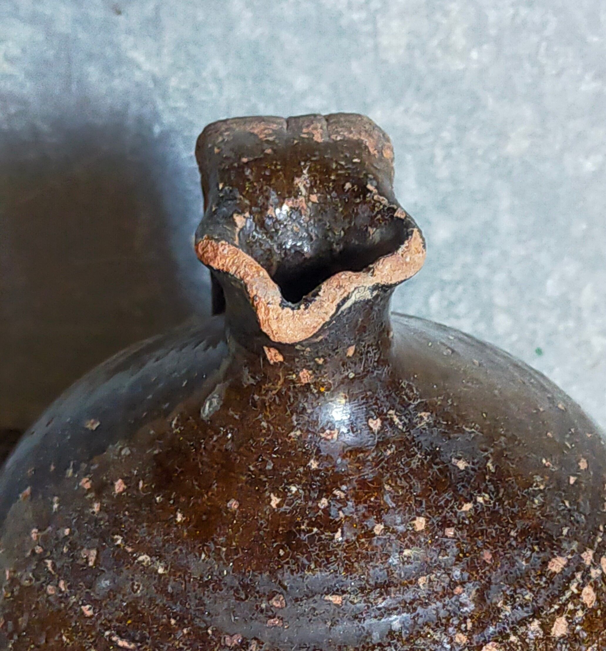 Poterie traditionnelle art-populaire terre émaillée XIXème