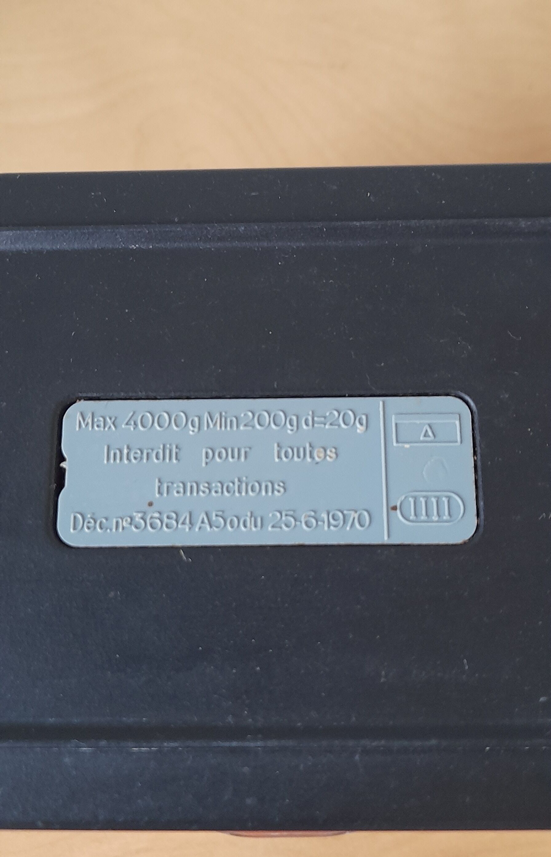 Terraillon 70s kitchen scale