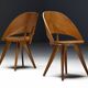 Mid-century plywood dining chairs, Italy, 1950s