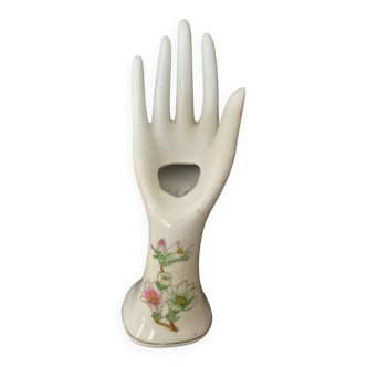 main porcelain jewellery holder and vintage soliflore