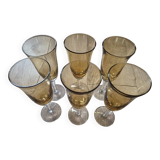 Yellow champagne flutes