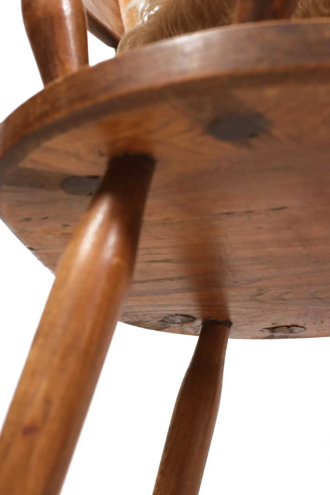 Brutalist oak fireside chair – wabi sabi armchair
