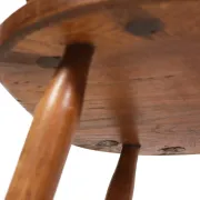 Brutalist oak fireside chair – wabi sabi armchair
