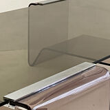 Glass and plexiglass coffee table by Michel Dumas - 70s