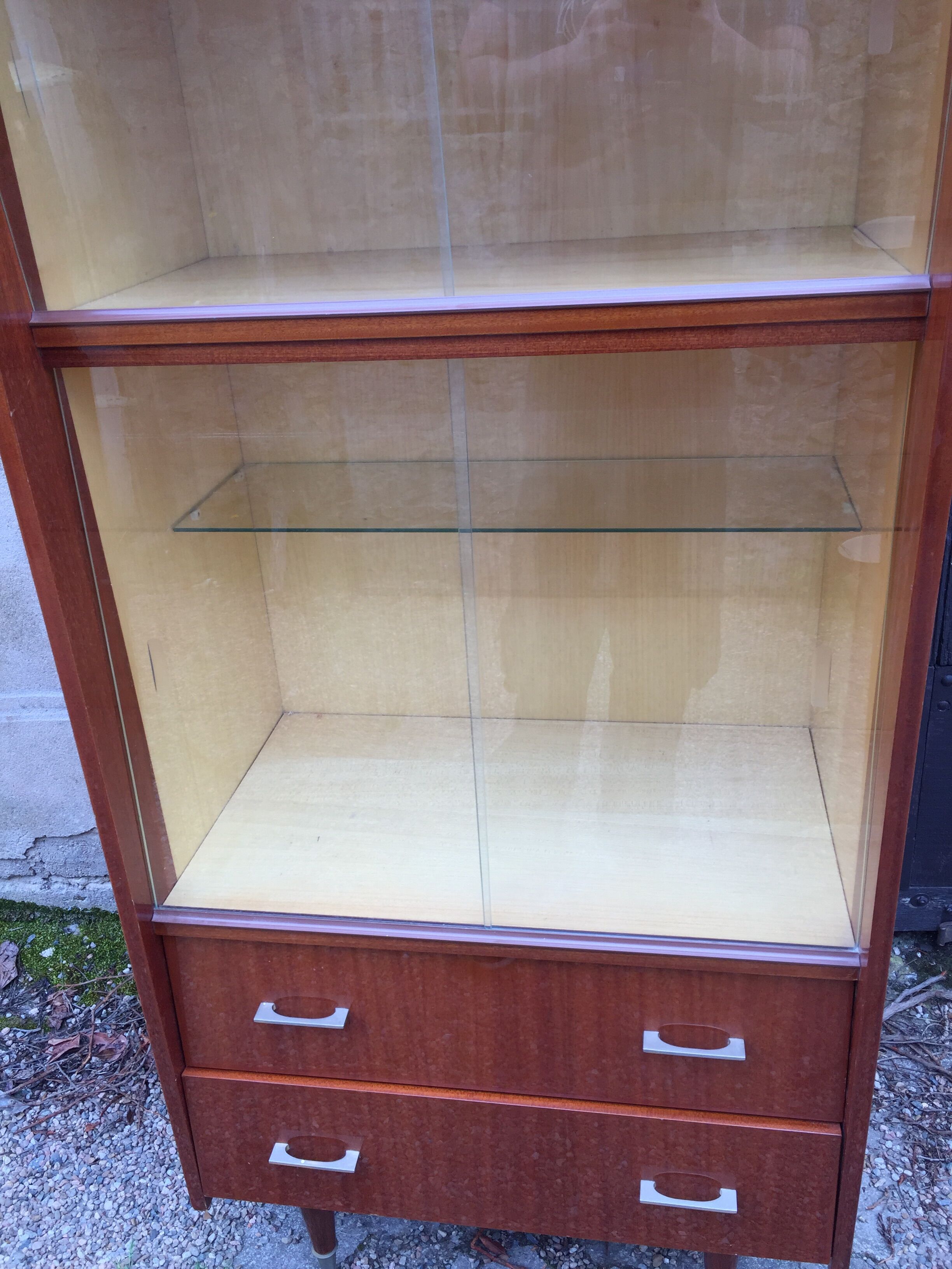 Library display case vintage