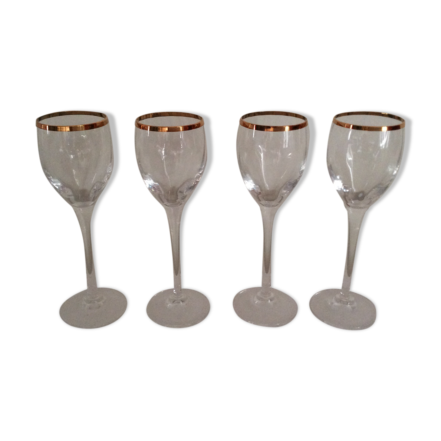 Set of 4 wine crystal of Arques glasses