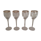 Set of 4 wine crystal of Arques glasses